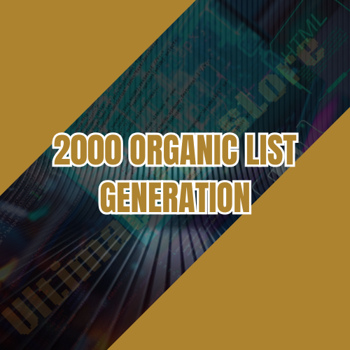 2000 Real and Organic List Generation